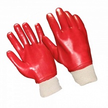 Перчатки масло бензостойкие (МБС) красного цвета
