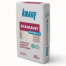 Knauf Диамант Короед 2,5 мм штукатурка цементная декоративная белая 25 кг 