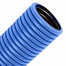 Гофротруба цветная ПВХ (синяя), диаметр 32 мм