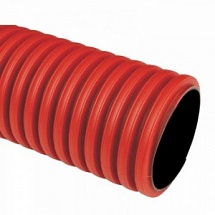 Гофротруба цветная ПВХ 32 мм (красная), 50 м