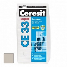 Затирка Ceresit CE 33 Super серая 2 кг